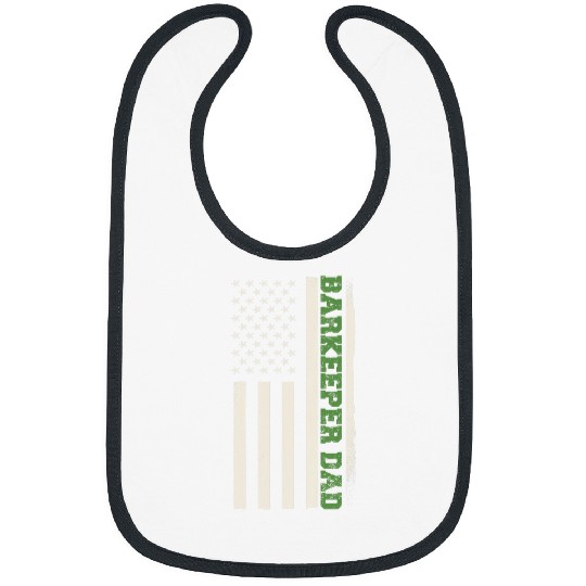 Patriotic Bartender Barman Bartending Barkeeper Dad Bibs