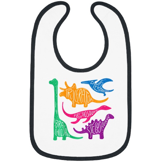 Kids Dinosaurs Types Dino Identification Dinosaur Species Costume 3 Bibs