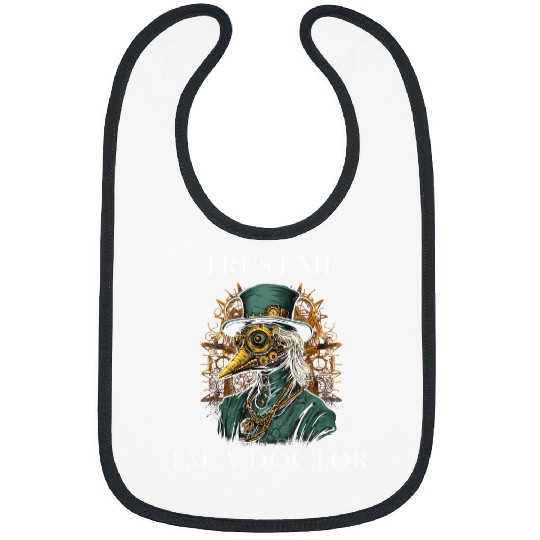 Trust Me Im a Doctor 2Gothic Plague Doctor Steampunk Style Bibs