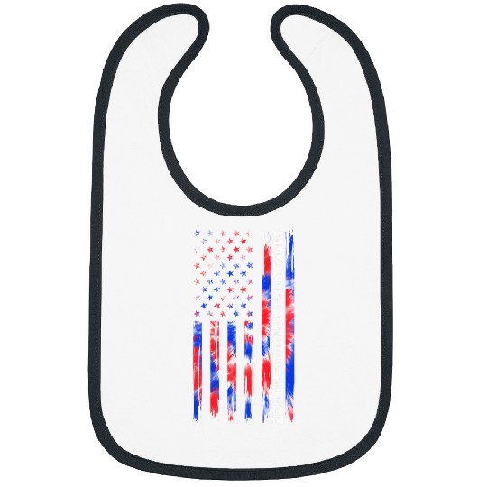 Infection Control nurses Tie Dye American Flag 4th Of July Bibs