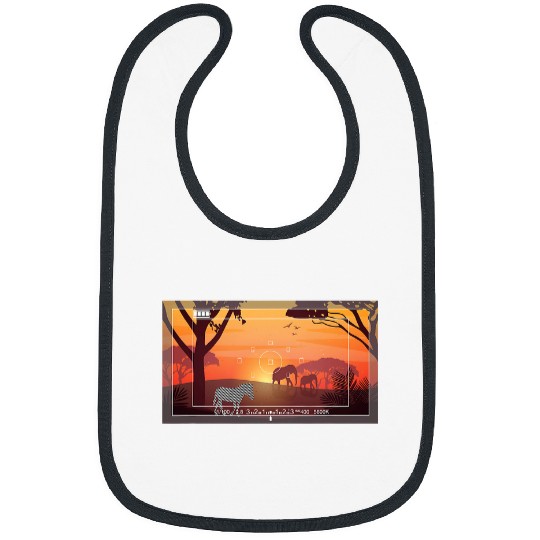 Photography Zebra Pun Video Camera Bibs