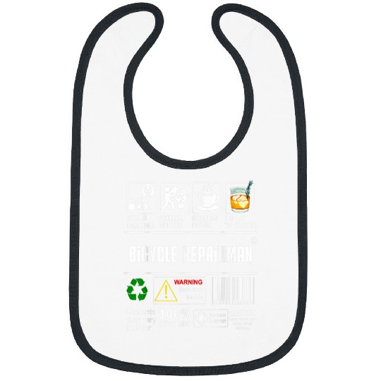 Bicycle Repairman Skills Included Bike Lovers Coffee Whiskey Bibs