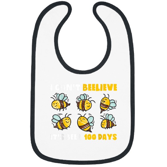 Bee Hive Tree 100 Days Of School Gift for Teacher Student Bibs