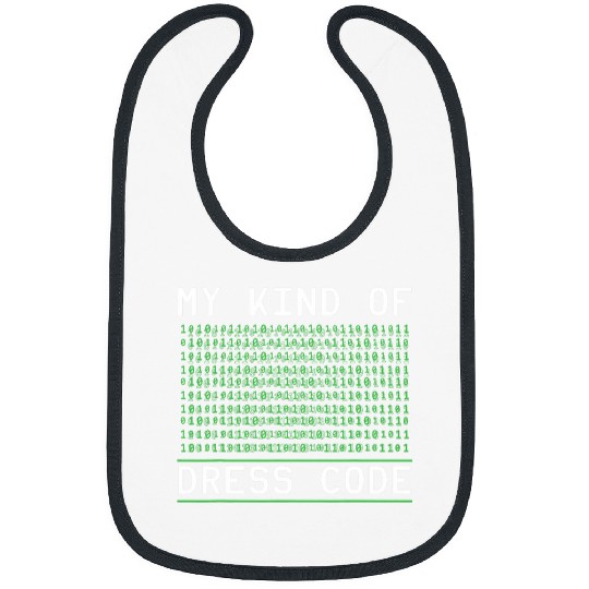 Binary Coding My Kind Of Dress Code Programmer Binary Code Bibs