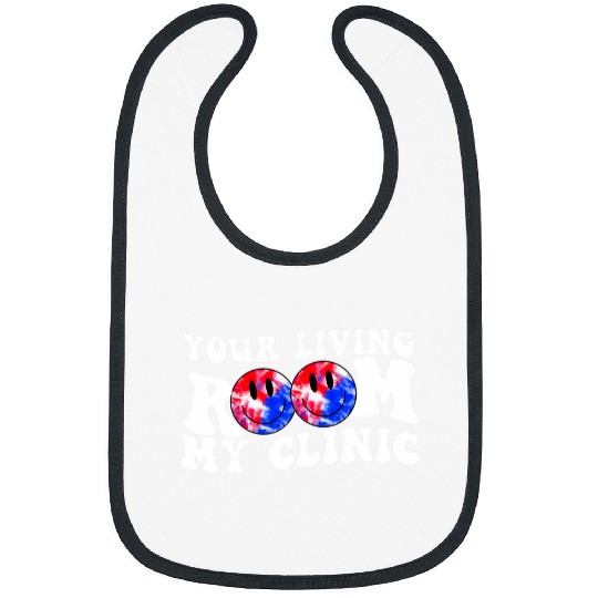 homes Health nurses Groovy Tie Dye RN LPN Your Living Room Bibs