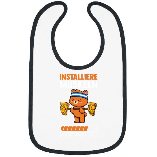 Muscles Sports Fitness Weight Lifting Bear Bibs