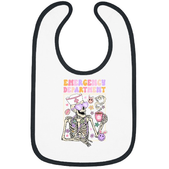 Easter ER nurses Emergency Department Room Skeletons nurses Bibs