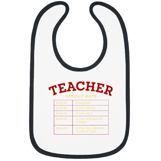 Teacher Hourly Rate Employee Teaching Staff Teach Birthday Bibs
