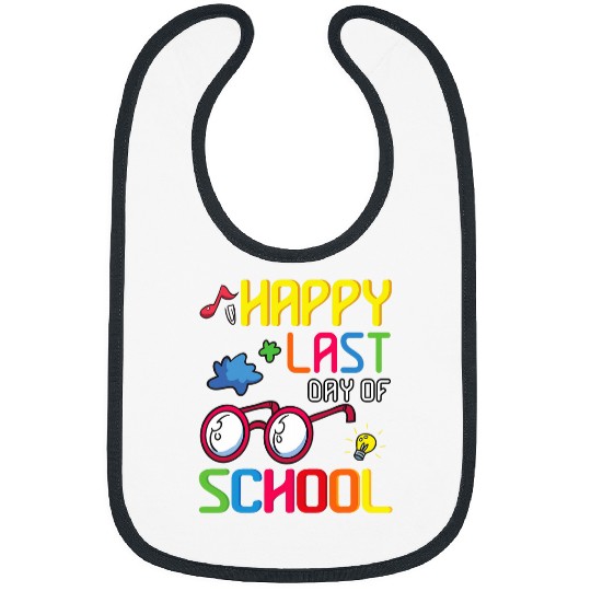 Happy Last Day of School Teacher Student Summer time tee 5 Bibs