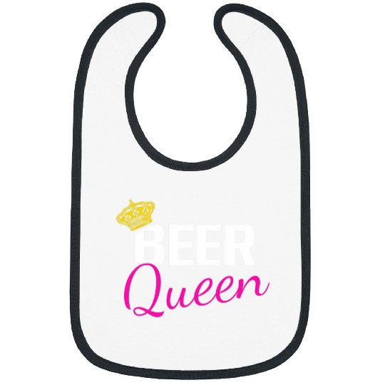 Beer Queen Drinking Party Student College Alcohol Bibs