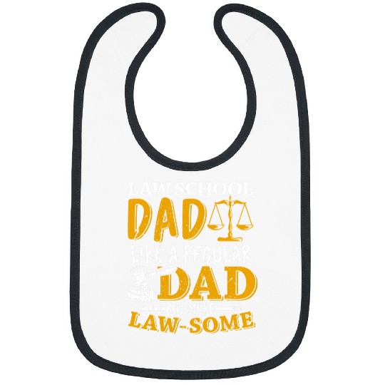 Mens Law School Dad Like A Regular Dad But More Lawsome Bibs