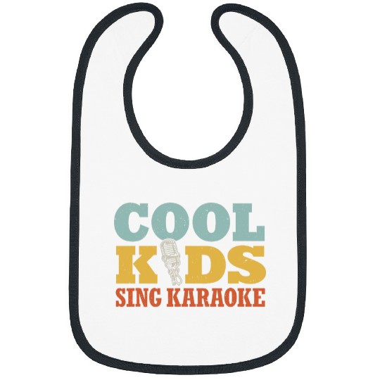 Funny Karaoke Singer Cool Kids Sing Karaoke Bibs