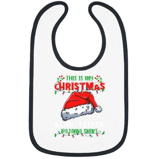 This Is My Christmas Bank Teller Christmas Lights Pajama Bibs