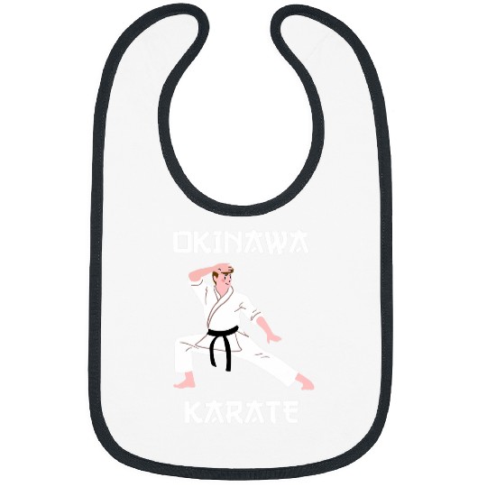 Karate Male Fighter Karate Japanese Martial Arts Bibs
