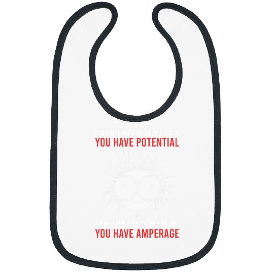 Amperage Quote Science Buffs Physics Teacher Electricity Pun 1 Bibs