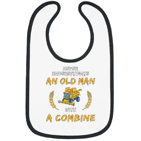 Never underestimate an old man with a Combine Farmer Design Bibs
