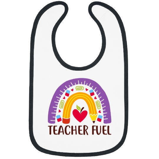 Teacher Fuel Teaching Pensil Back to School Bibs