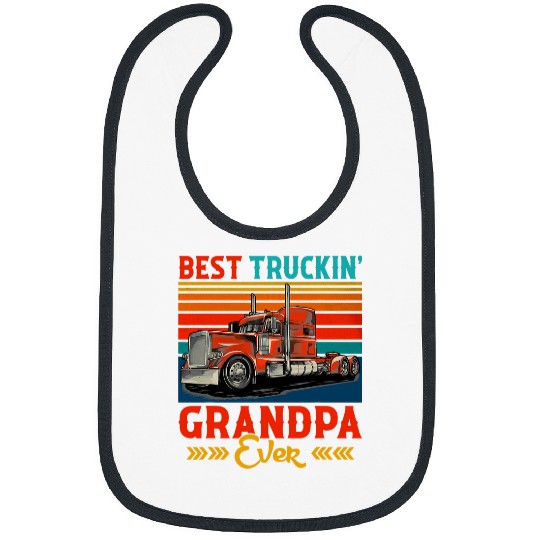 vintages Retro bests Truckin Grandpa Ever Funny Truck Driver Bibs