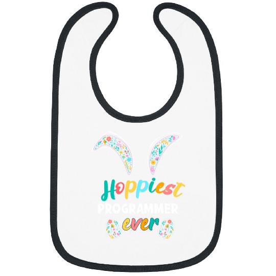 Hoppiest Programmer Ever Funny Programmer Easter Matching Bibs