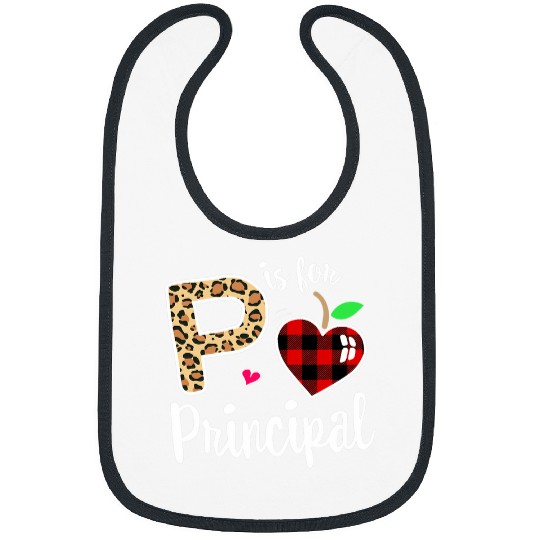 P is For Principal Crew Back to School Matching Group Plaid Bibs