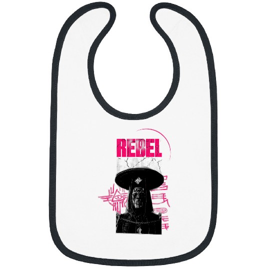 Rebel Moon Distressed Imperium Priest Cracked Pink Logo Bibs