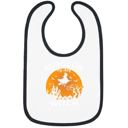 Funny Witch Surgeon Doctor Halloween Costume For Surgeons Bibs