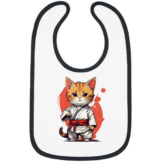 Funny SelfDefence Cat Training Streetwear Bibs