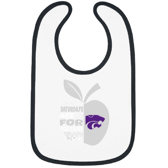 Kansas State Wildcats Teacher Apple Saturdays For Football Bibs