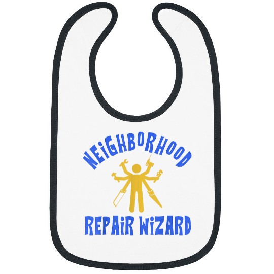 Funny Neighborhood Repair Wizard Handyman DIY Bibs