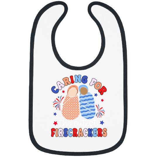 Caring For The Cutest Firecrackers NICU nurses 4th July Indep Bibs
