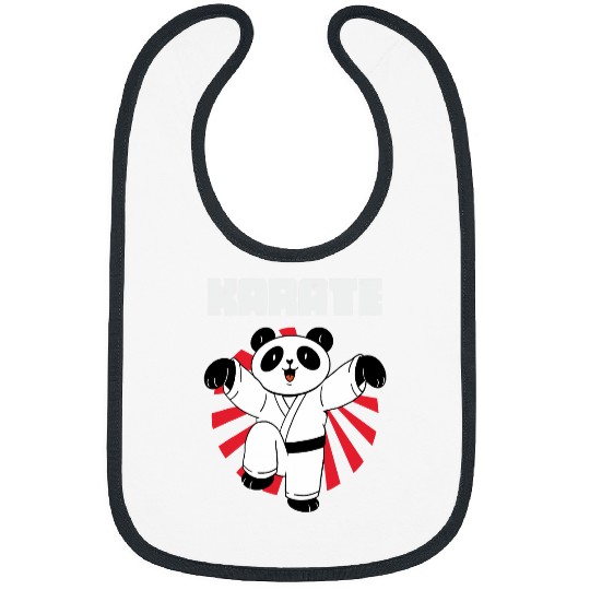 Karate Panda Karate Japan Fighting Bibs