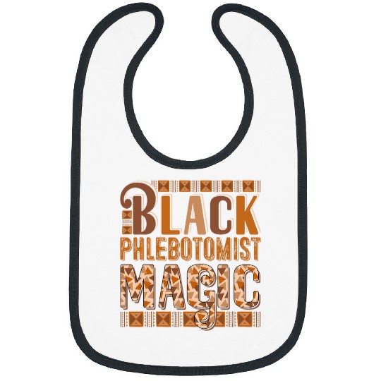 Black Costume Phlebotomist Proud Black History Month Bibs
