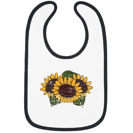 Yellow Flower Blossom Nature Hippie Beautiful Sunflower Bibs