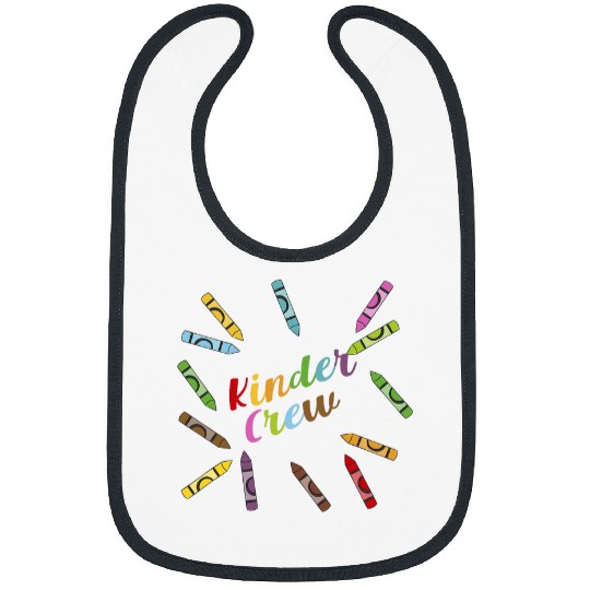 Kinder Crew Kindergarten Teacher Funny First Day School Bibs