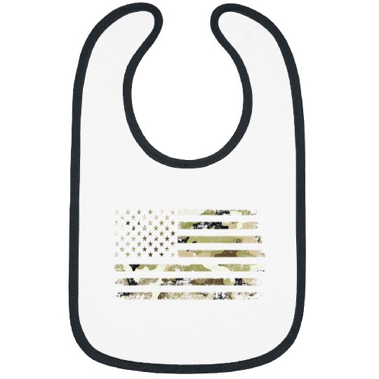 4th of July Patriotic United States USA Veteran Flag 6 Bibs