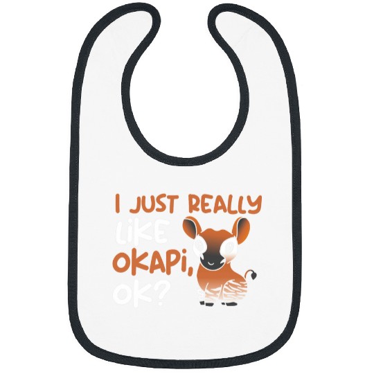 Congolese Giraffe Zoologist Zoo Animal Funny Okapi Animal Bibs