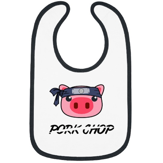 Karate Pig Pork Chop Funny Gift Bibs