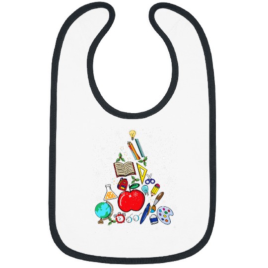 Teacher Christmas Tree Decor xmass Teacher Student Pajama Bibs