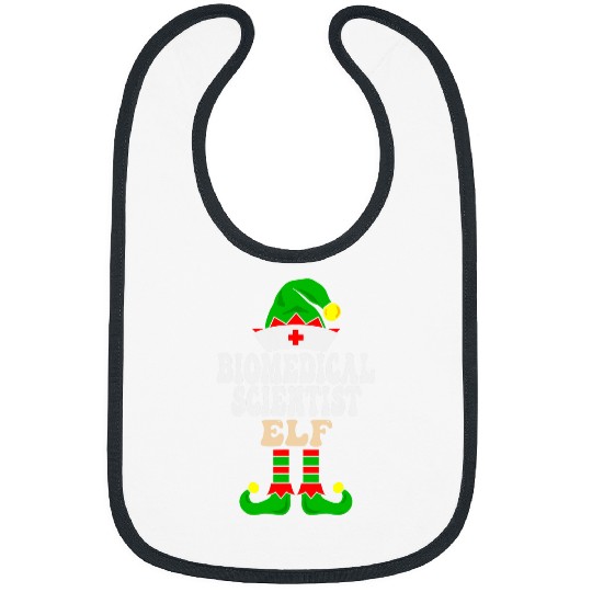 Biomedicals Scientist Elf xmass Group Christmas Party Pajama Bibs