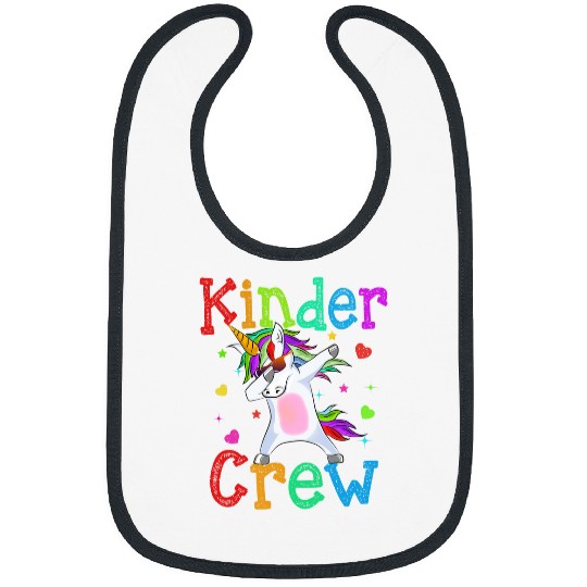 Kinder Crew Unicorns Funny Back To School Bibs