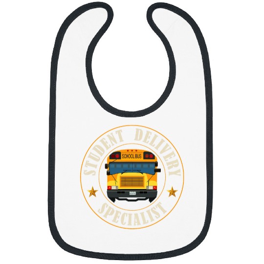 Funny Student Delivery School Bus Driver 2 Bibs