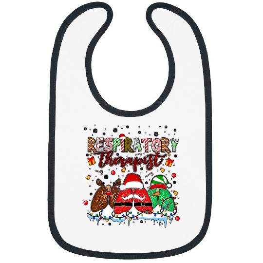Respiratory Therapist Santa Christmas Lungs RT nurses Xmas Bibs
