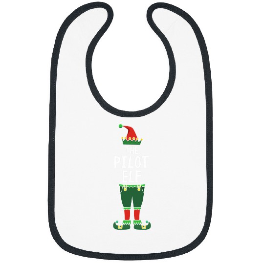 The Pilot Elf Santa Claus Present Reindeer Snowman Holiday 1 Bibs