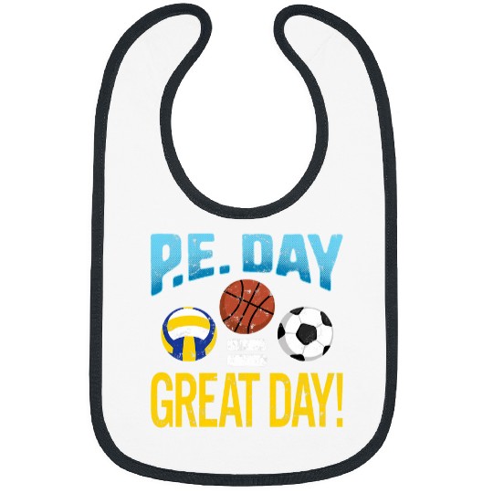 P E  DAY GREAT DAY Physical Education Teacher Sport Coach Bibs