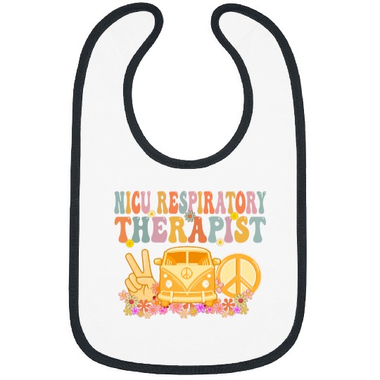 Nicu Respiratory Therapist Hippie Retro Week Appreciation Bibs