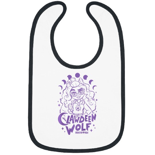 Kids Monster High STUDENT Clawdeen Purple Bibs
