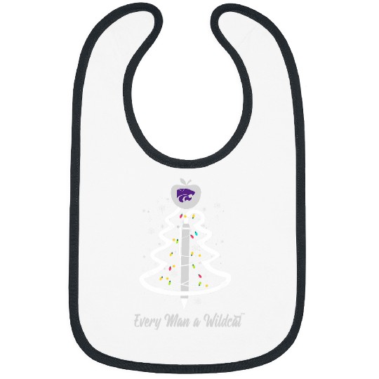 Kansas State Wildcats Christmas Teacher Pen Christmas Tree Bibs