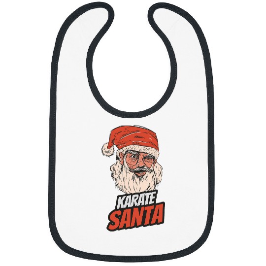 Karate Santa Claus Christmas Holiday Karate Bibs