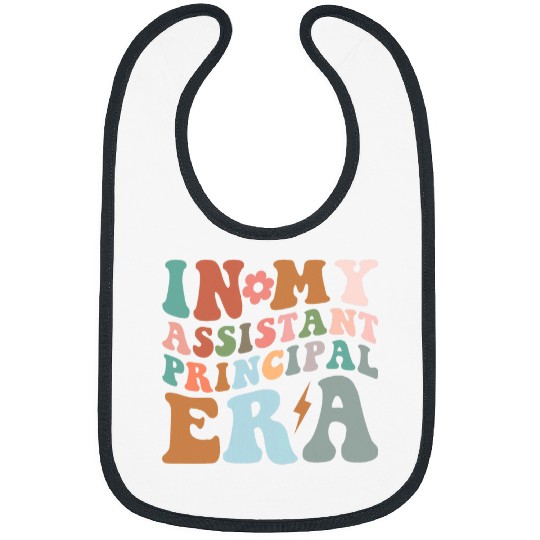 Groovy In My Assistant Principal Era Job Title School Worker 5 Bibs