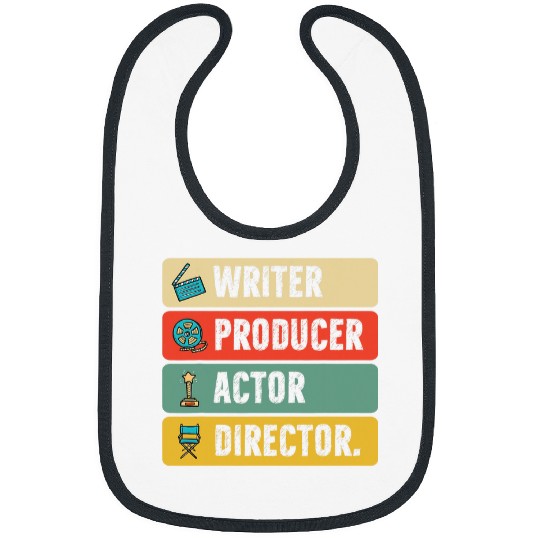 Writer Producer Actor Director Retro Film Filmmaking 22 Bibs